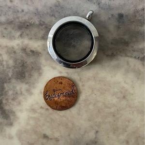 Origami Owl bronze face plate Mini